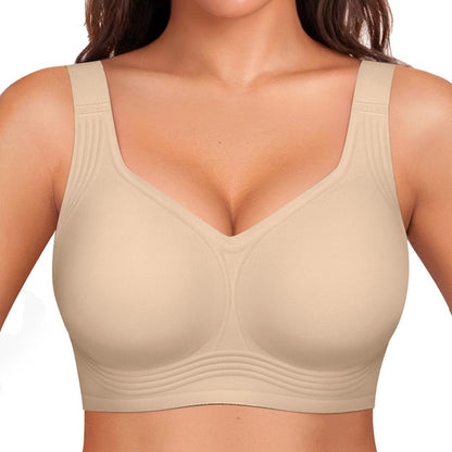 OEAK Women Wirefree Bras for Women Full Coverage No Underwire Everyday Bras Comfortable Wireless Padded Jelly Bras