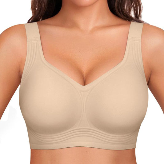 OEAK Women Wirefree Bras for Women Full Coverage No Underwire Everyday Bras Comfortable Wireless Padded Jelly Bras