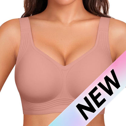 OEAK Women Wirefree Bras for Women Full Coverage No Underwire Everyday Bras Comfortable Wireless Padded Jelly Bras