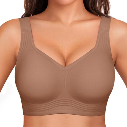 OEAK Women Wirefree Bras for Women Full Coverage No Underwire Everyday Bras Comfortable Wireless Padded Jelly Bras
