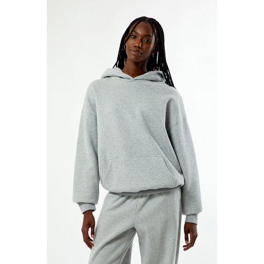 Pacsun Women'S Heather Grey Core Vintage Wash Pullover Hoodie