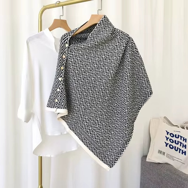 Solid 2025 Hot Sale Cashmere Knitting Scarf Women Bandana Pashmina Scarves Poncho Foulard Hijab Winter Shawl Thickened Warm