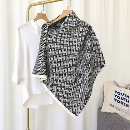 Solid 2025 Hot Sale Cashmere Knitting Scarf Women Bandana Pashmina Scarves Poncho Foulard Hijab Winter Shawl Thickened Warm