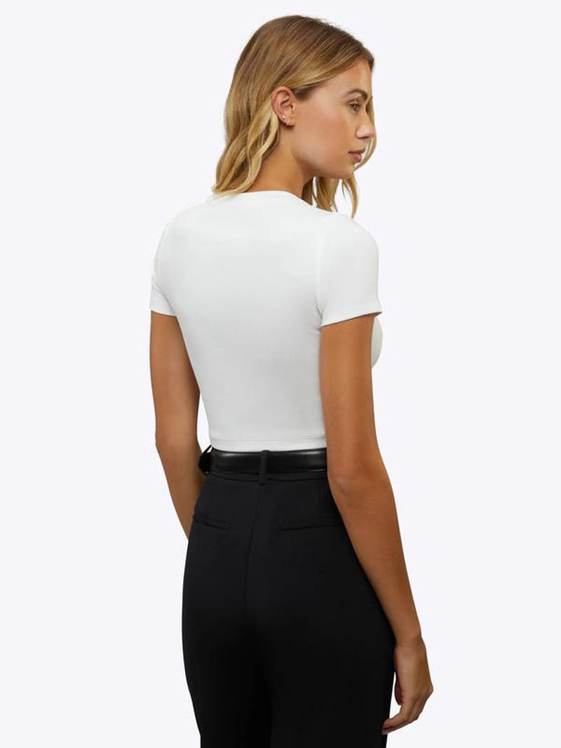 3 Pack Tees - Buttery Soft, Tomboy Tee Cropped White 3-Pack