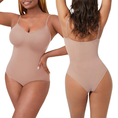 Elevate Your Style with the FeelinGirl Seamless Covered Bust Jumpsuit - The Ultimate Comfort and Slimming Bodysuit for Every Occasion!