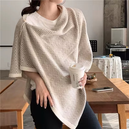 Solid 2025 Hot Sale Cashmere Knitting Scarf Women Bandana Pashmina Scarves Poncho Foulard Hijab Winter Shawl Thickened Warm
